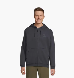 Толстовка мужская Arc'teryx Emblem Fleece Full-Zip Hoody Sapphire Grey X00000992901