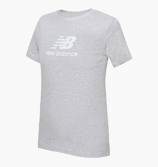 Футболка детская New Balance Essentials Stacked Logo Jersey Grey YT31541AG