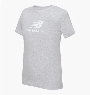 Футболка детская New Balance Essentials Stacked Logo Jersey Grey YT31541AG