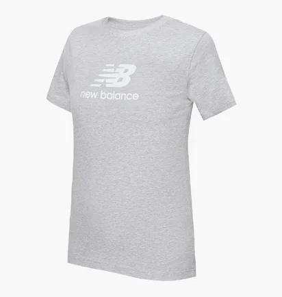 Футболка детская New Balance Essentials Stacked Logo Jersey Grey YT31541AG