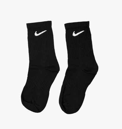 Шкарпетки унісекс Nike U EVERYDAY LTWT CREW (3 пари, неутеплені) Black SX7676-010