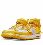 Кроссовки мужские Nike X Off-White™ Air Force 1 Mid Sp Lthr Yellow/White DR0500-101