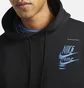 Худи мужское Nike Mens Fleece Pullover Hoodie Black Dm6873-010