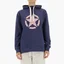 Худи женское Jeep Hooded Oversize Sweatshirt Star Striped Print Blue O102608-A184