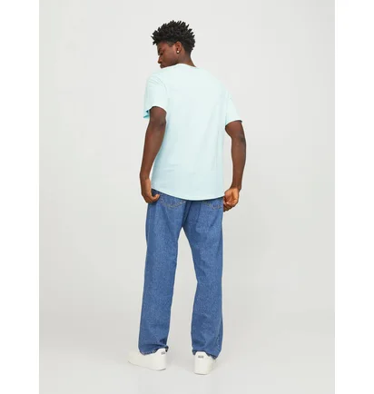 Футболка чоловіча Jack & Jones Jjebasher O-Neck Ss Noos Blue 12182498-SOOTHINGSEA