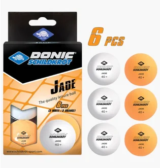 Мяч для настольного тенниса Donic Jade Ball (6 шт) White/Orange 608509