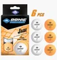 Мяч для настольного тенниса Donic Jade Ball (6 шт) White/Orange 608509