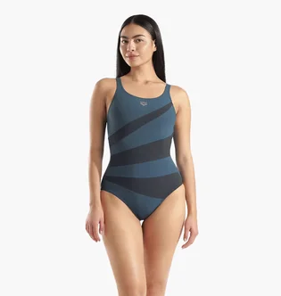 Купальник жіночий Arena Isabella Swimsuit Wing Back C Turquoise/Black 010814-651