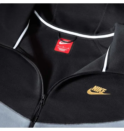 Толстовка чоловіча Nike Tech Fleece Grey/Black FZ4709-011