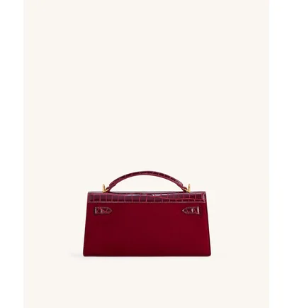 Сумка жіноча JW PEI Noor Faux Suede Top Handle Bag Bordo BB2025BG121869JWP