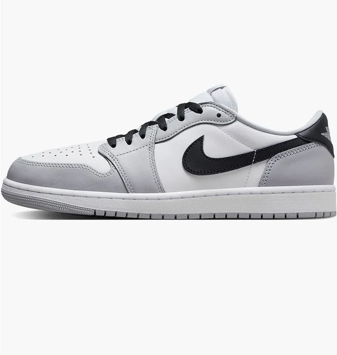 Кроссовки мужские Air Jordan 1 Low Og Barons White/Grey CZ0790-110