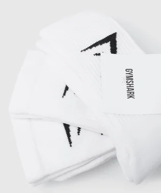 Носки Gymshark Crew (3 пары) White I3A3P-WB57
