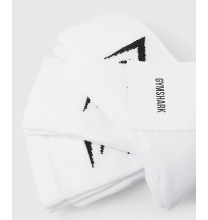 Носки Gymshark Crew (3 пары) White I3A3P-WB57