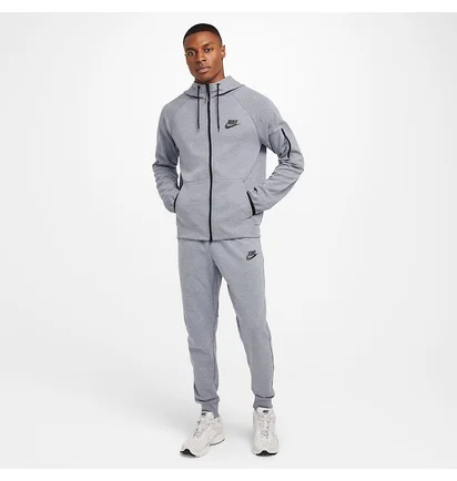 Толстовка мужская Nike Sportswear Tech Fleece Essential Full Zip Grey DD5284-451