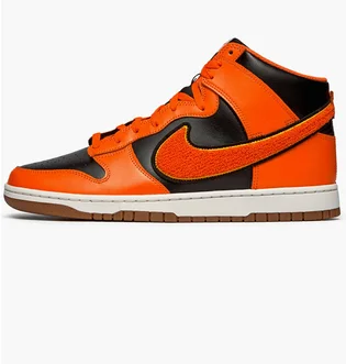 Кросівки чоловічі Nike Dunk High University Orange/Black DR8805-002