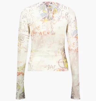 Лонгслив женский Air Jordan Mesh Long-Sleeve Top Sail White HQ9174-133