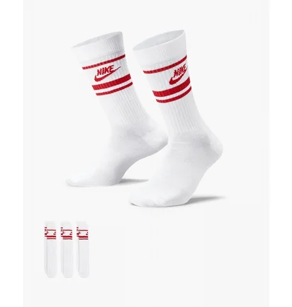 Носки унисекс Nike U Nk Nsw Everyday Essential Cr White (3 пары) DX5089-102