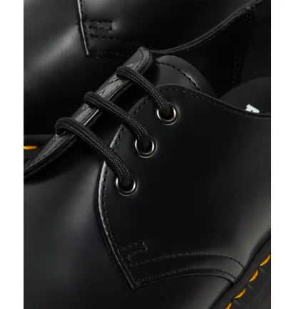 Туфли женские Dr. Martens 1461 Quad Platform Polished Smooth Black 25567001