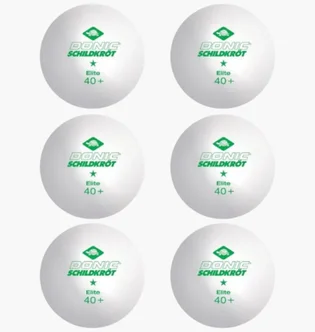 М'яч для настільного тенісу Donic Elite (6 шт) White 608510