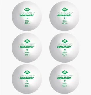 Мяч для настольного тенниса Donic Elite (6 шт) White 608510