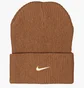 Шапка унисекс Nike U Nsw Beanie Utility Swoosh Brown Dv3342-270