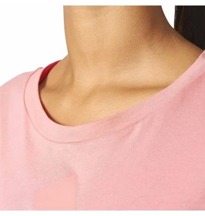Футболка жіноча Adidas Ess Linear Tee Pink BR2547