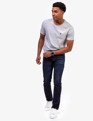 Футболка мужская U.S. Polo Assn Grey 113904-0400A-GREY