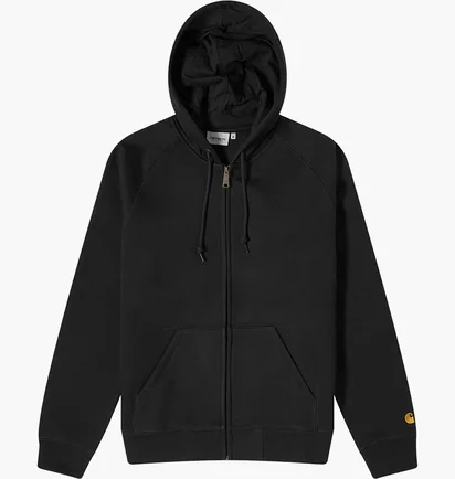 Толстовка мужская Carhartt Hooded Chase Jacket Black I033664-00FXX