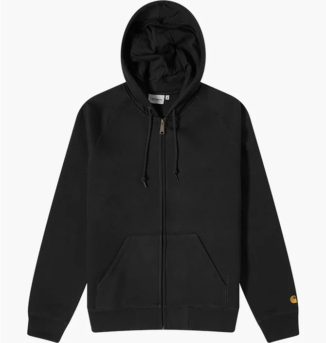 Толстовка мужская Carhartt Hooded Chase Jacket Black I033664-00FXX