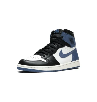 Кроссовки мужские Air Jordan 1 Retro High Og Black/Blue 555088-115