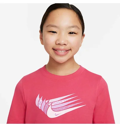 Футболка детская Nike Sportswear Tee Core Brandmark Pink DO1824-666