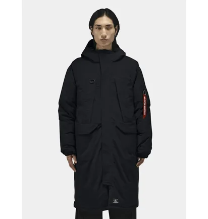 Пуховик мужской Alpha Industries Seal Long Puffer Parka Black MJS55502C1-001