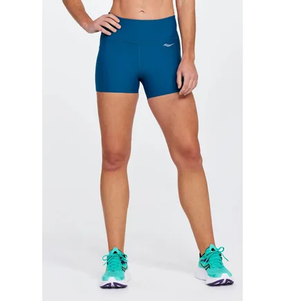 Шорты женские Saucony Fortify 3 Hot Short Blue 800373-NS