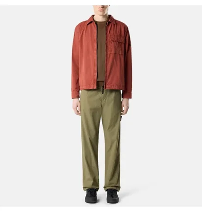 Штаны мужские Stone Island Mercerised Organic Cotton Ripstop Chino Pant Olive L1S153100008-S0298-V005G
