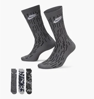 Носки унисекс Nike Evereday Essential Grey (3 пары) Dh3414-902