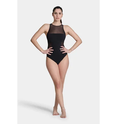 Купальник женский Arena Mesh Panels Swimsuit Swim Pro Black 006659-500