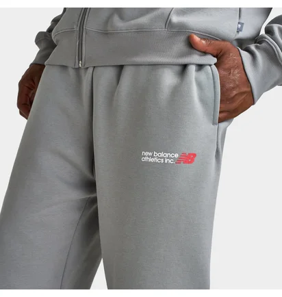 Штаны мужские New Balance Tone Logo Cuff Grey MP51785