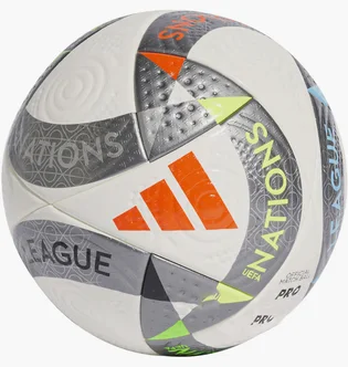 Футбольний м'яч Adidas Uefa Nl Pro White/Metallic IS7441