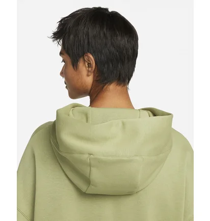 Худі жіноче Nike Sportswear Tech Fleece WomenS Over-Oversized Crop Pullover Hoodie Olive DR4973-334