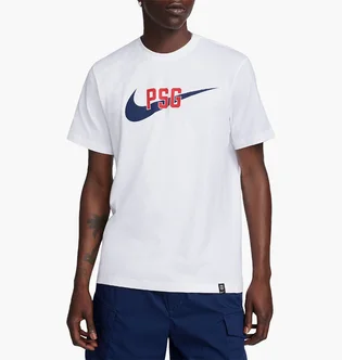 Футболка мужская Nike T-Shirt Psg M Nk Swoosh Tee White FD1040-100