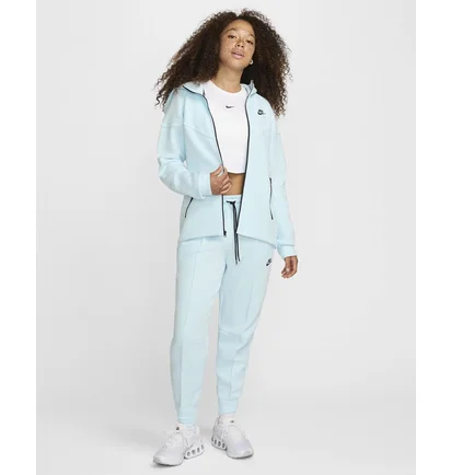 Толстовка женская Nike Sportswear Tech Fleece Windrunner Full-Zip Hoodie Light Blue FB8338-474