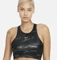 Топ жіночий Nike Womens Medium-Support 1-Piece Pad High-Neck Sports Bra Black/Camo Dd1199-068
