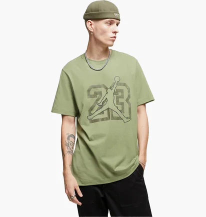 Футболка мужская Air Jordan T Shirt M J Flt Ess Jm Ss Crew Green FB7394-340