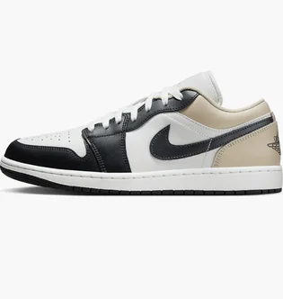 Кроссовки мужские Air Jordan 1 Low White/Black 553558-153