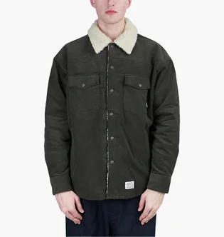 Куртка унісекс Neighborhood Cord Western Jacket Green 222UTNH-SHM03