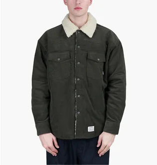 Куртка унісекс Neighborhood Cord Western Jacket Green 222UTNH-SHM03