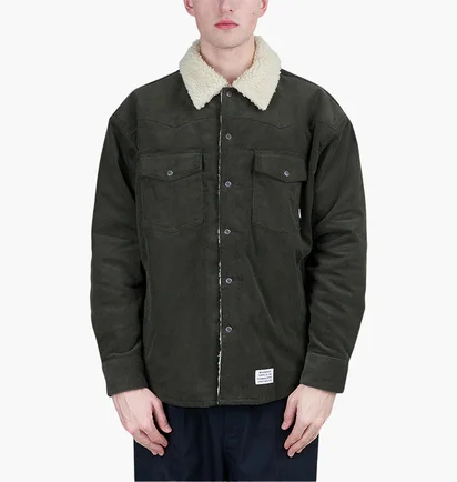 Куртка унісекс Neighborhood Cord Western Jacket Green 222UTNH-SHM03