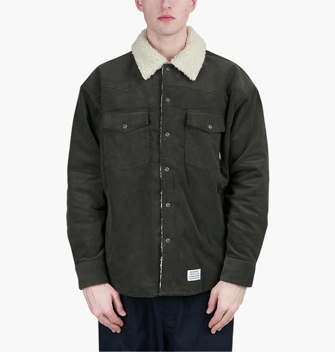 Куртка унісекс Neighborhood Cord Western Jacket Green 222UTNH-SHM03