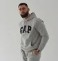 Худі чоловіче Gap Logo Hoodie Light Heather Grey 510981021