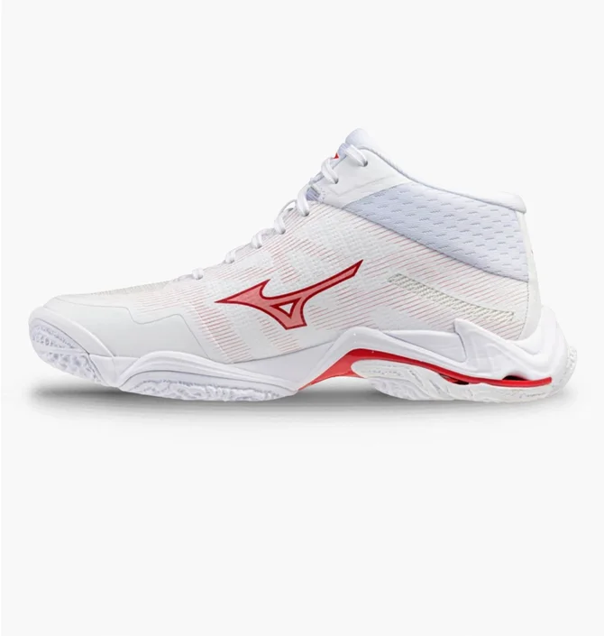 Кроссовки женские Mizuno Wave Lightning Elite Mid White V1GC260573